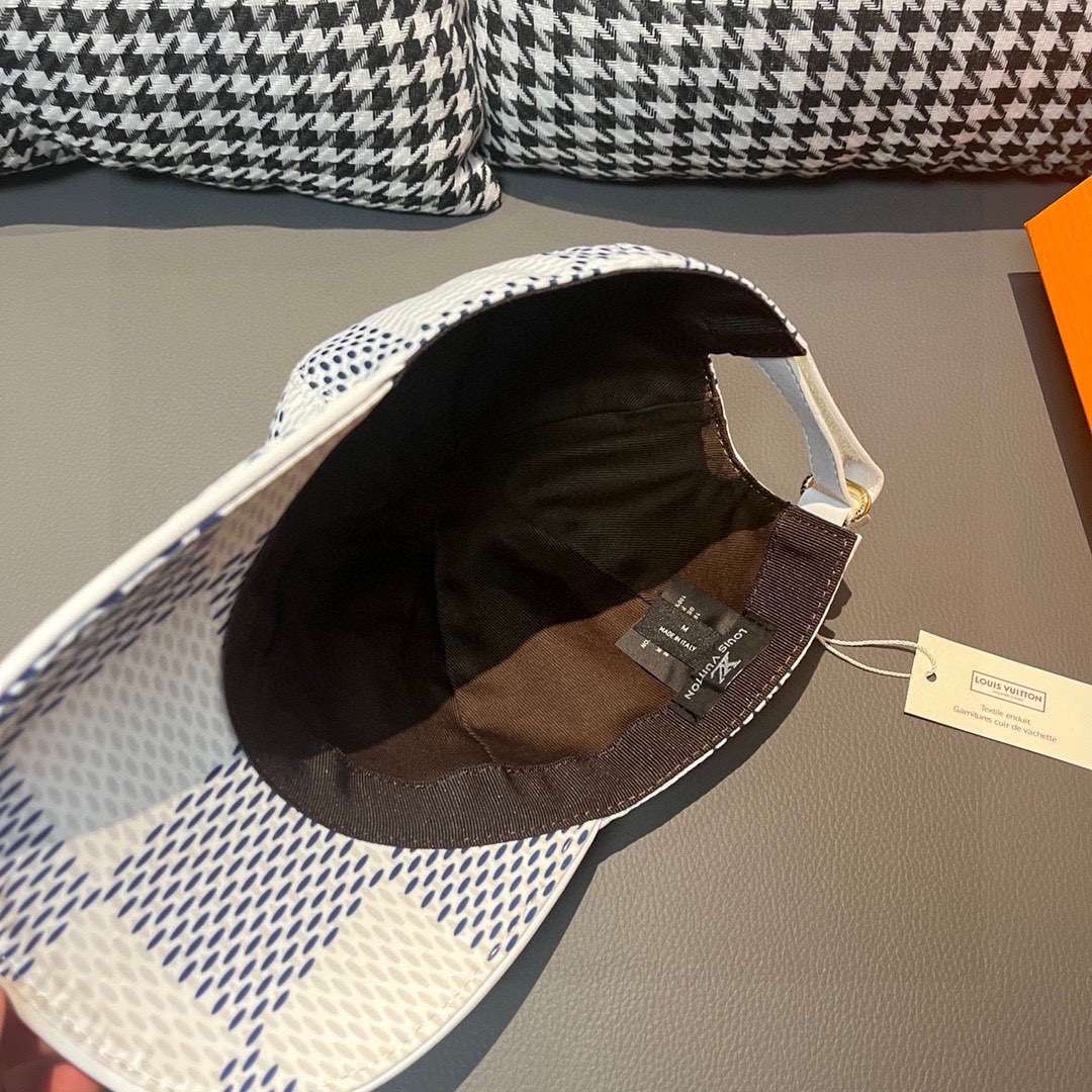L0vis Vvtt0n Damier Rush Cap White For Men