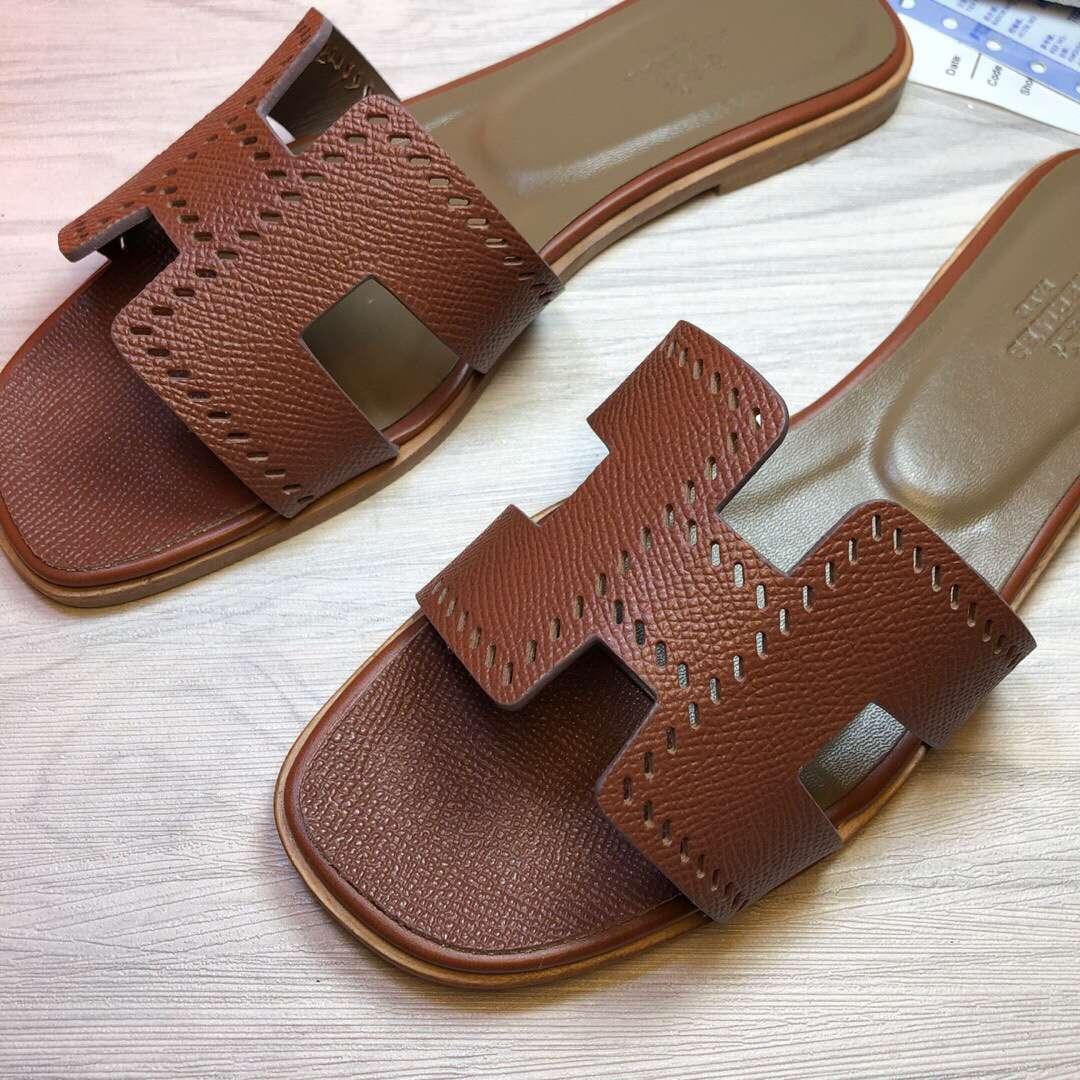 H**me5 Oran Sandal Dark Brown For Women