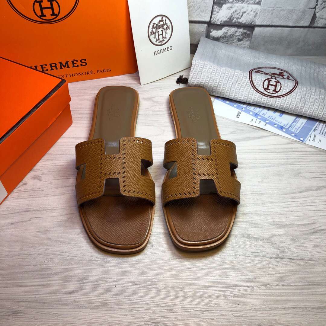 H**me5 Oran Sandal Dark Brown For Women
