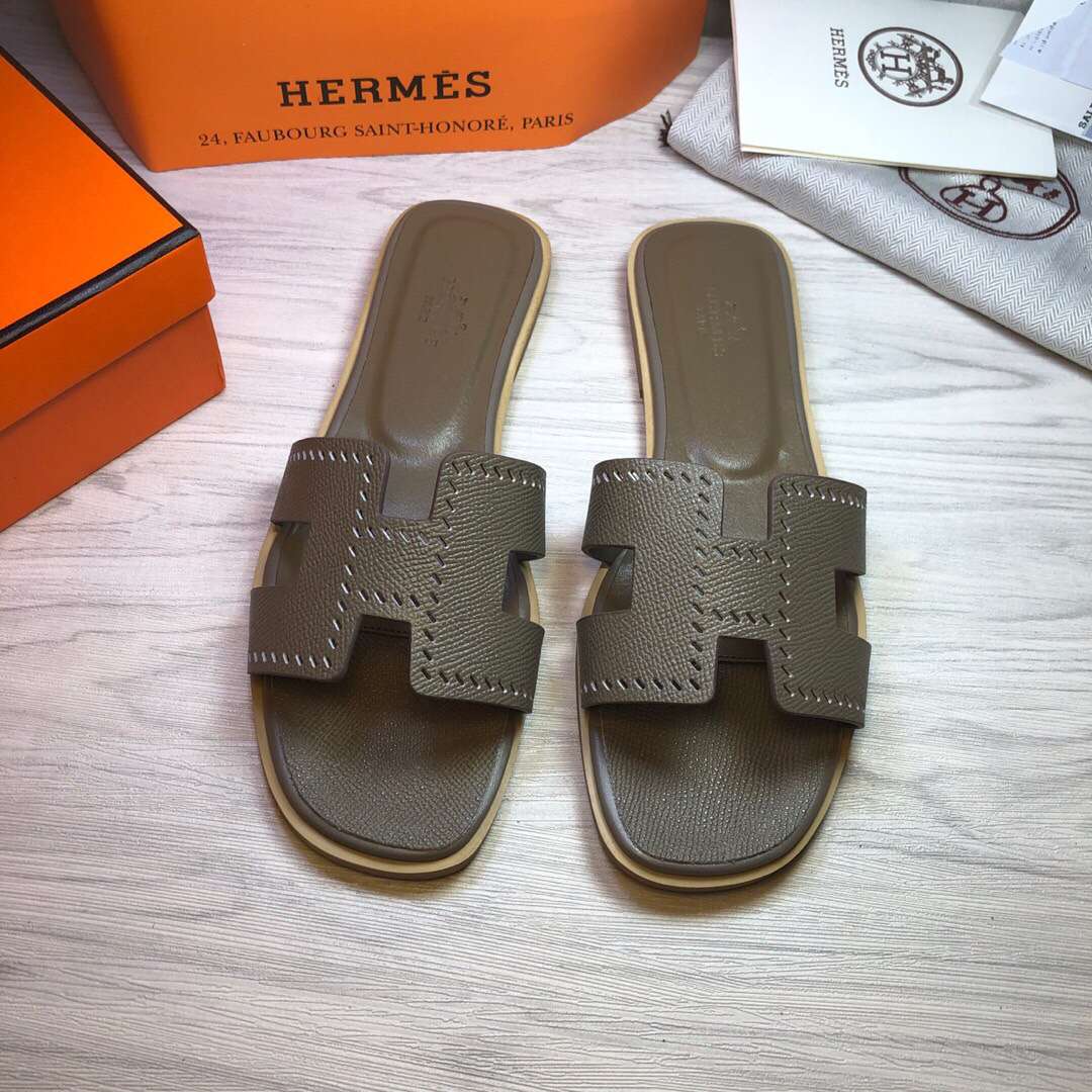 H**me5 Oran Sandal Green Khaki For Women