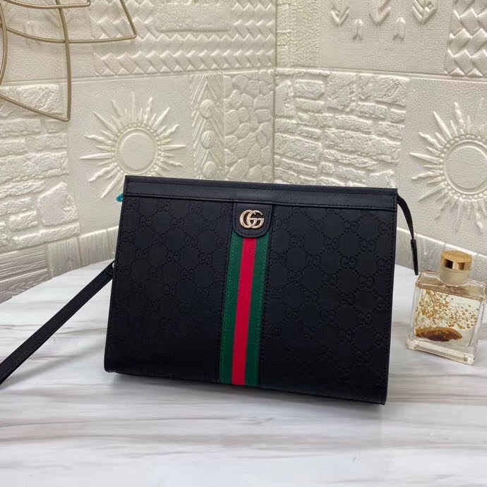 Gvc*1 Ophidia GG Portfolio Black For Men 34cm / 13.4in