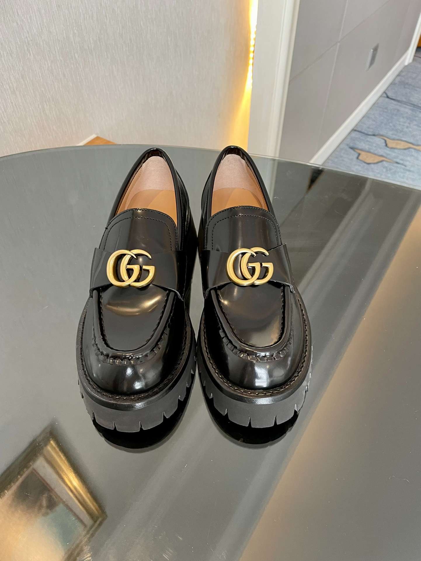 Ch**el Moccasins Black For Women