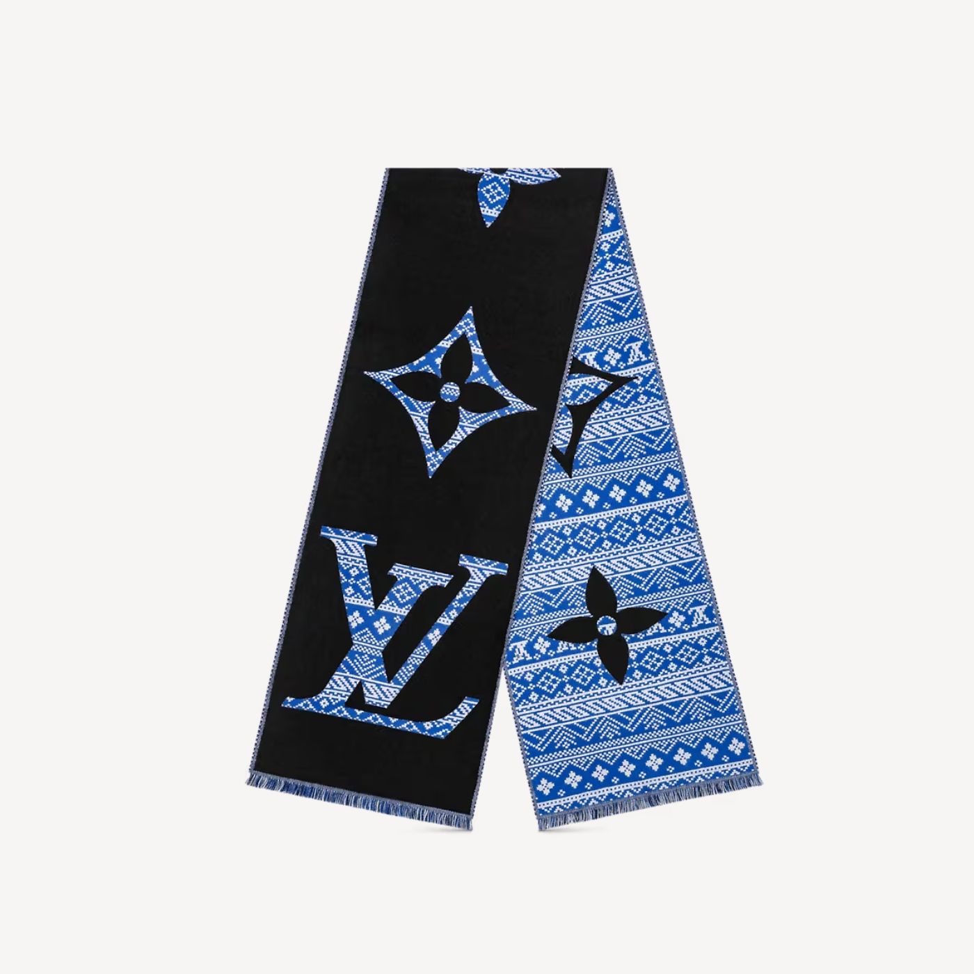L0vis Vvtt0n MNG Two-Sided Scarf Blue For Women