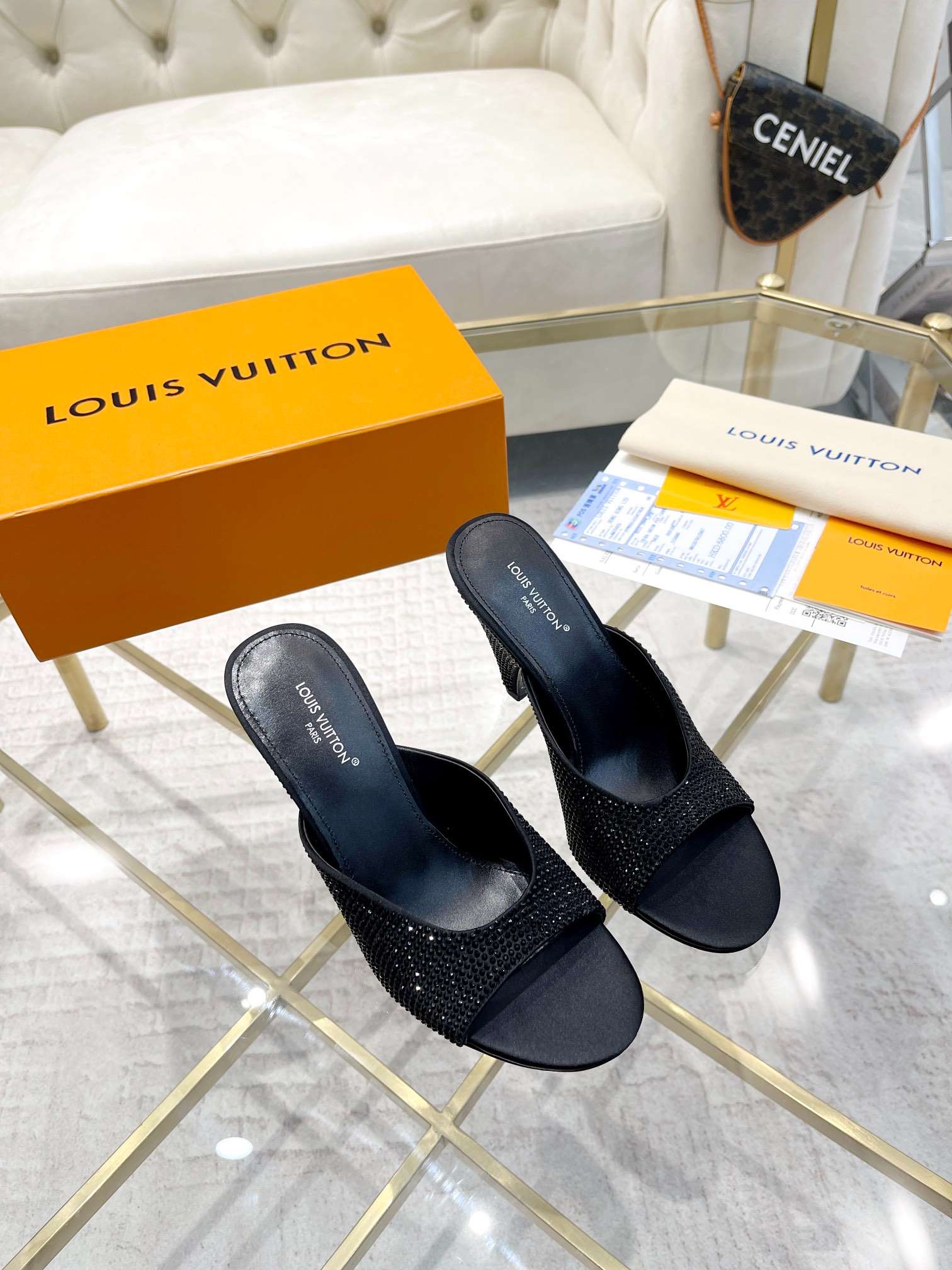 L0vis Vvtt0n S*per Mule Black For Women