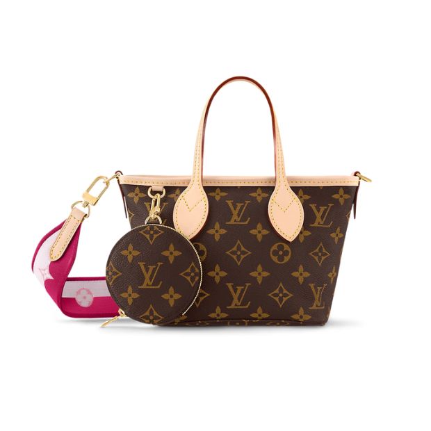L0vis Vvtt0n Neverfull BB Bag Pink Peony For Women M46786- 23.8 Cm/ 9.4 Inches