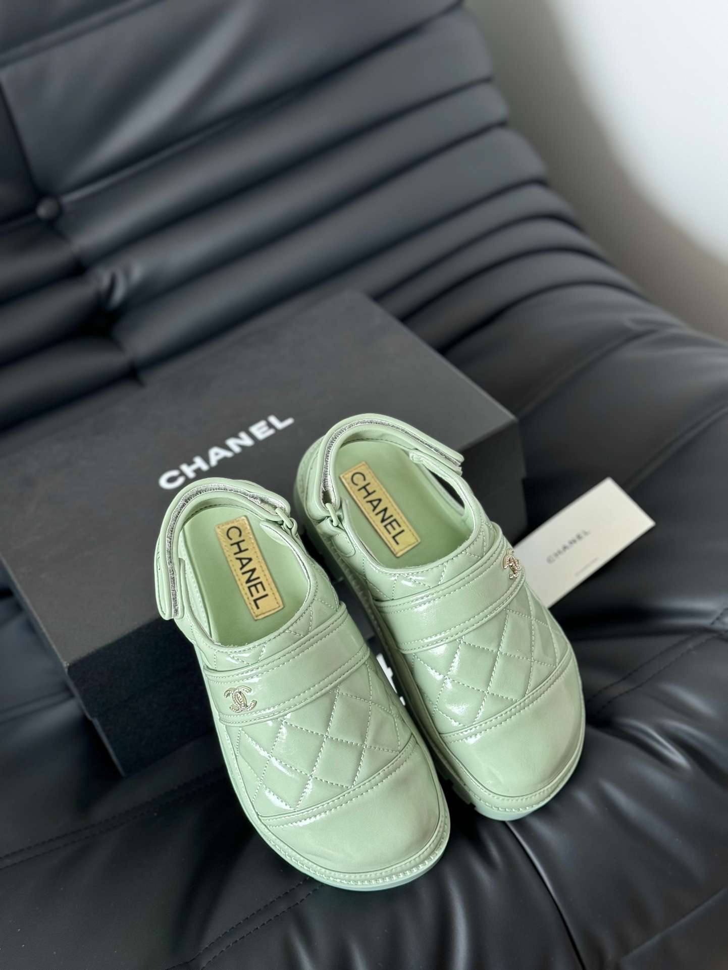 Ch**el Velcro Sandal Green For Women