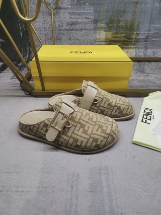 F**di Feel Mules Brown For Men