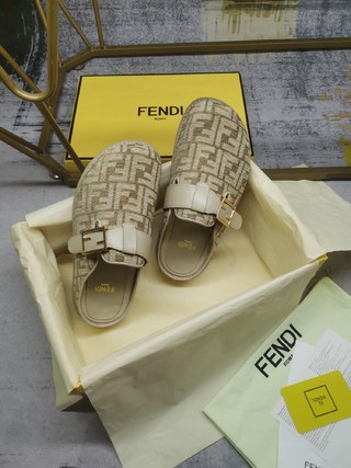 F**di Feel Mules Brown For Men