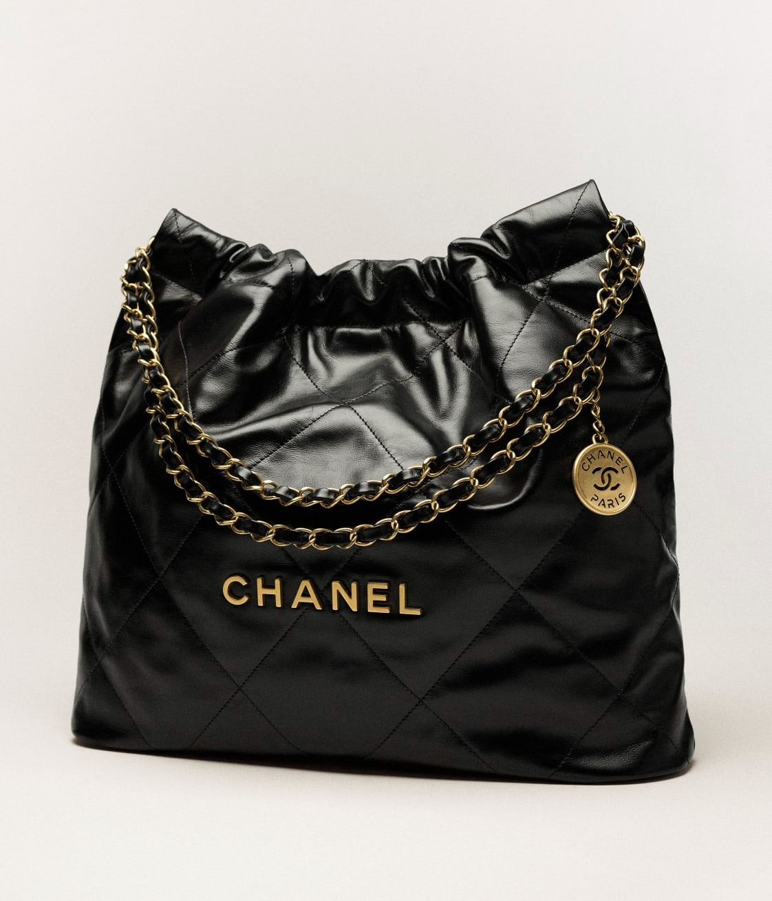 [True-to-ORIGINAL] Ch**el 22 Bag Black For Women AS3261 B08037 94305- 16.4 Inches/42 Cm