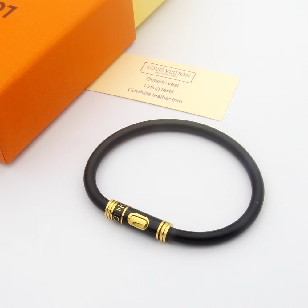 L0vis Vvtt0n Rope Bracelet Black For Men