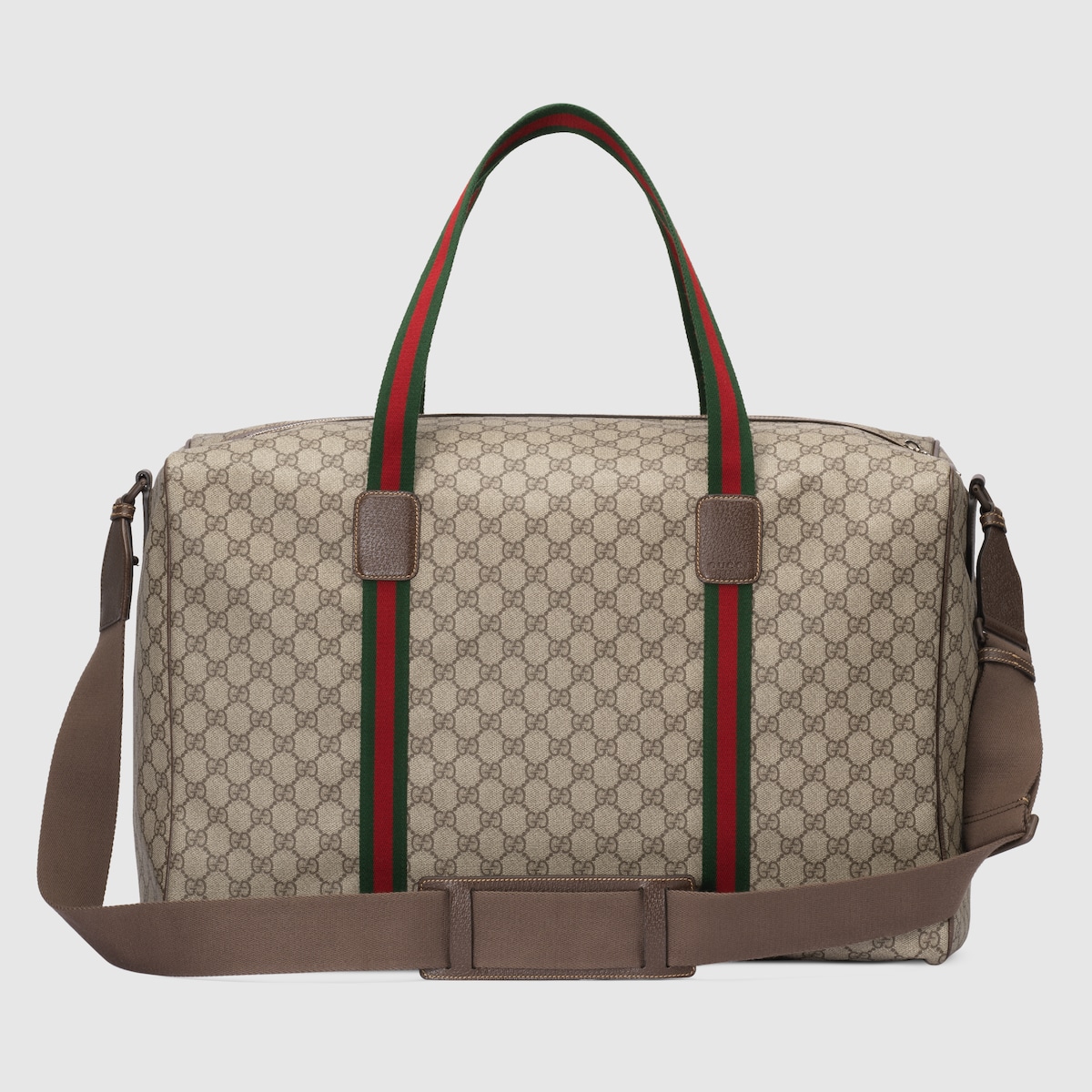 Gvc*1 Large Duffle Bag With Web Beige 20.5 In/ 52 Cm 760152 FACK7 9768