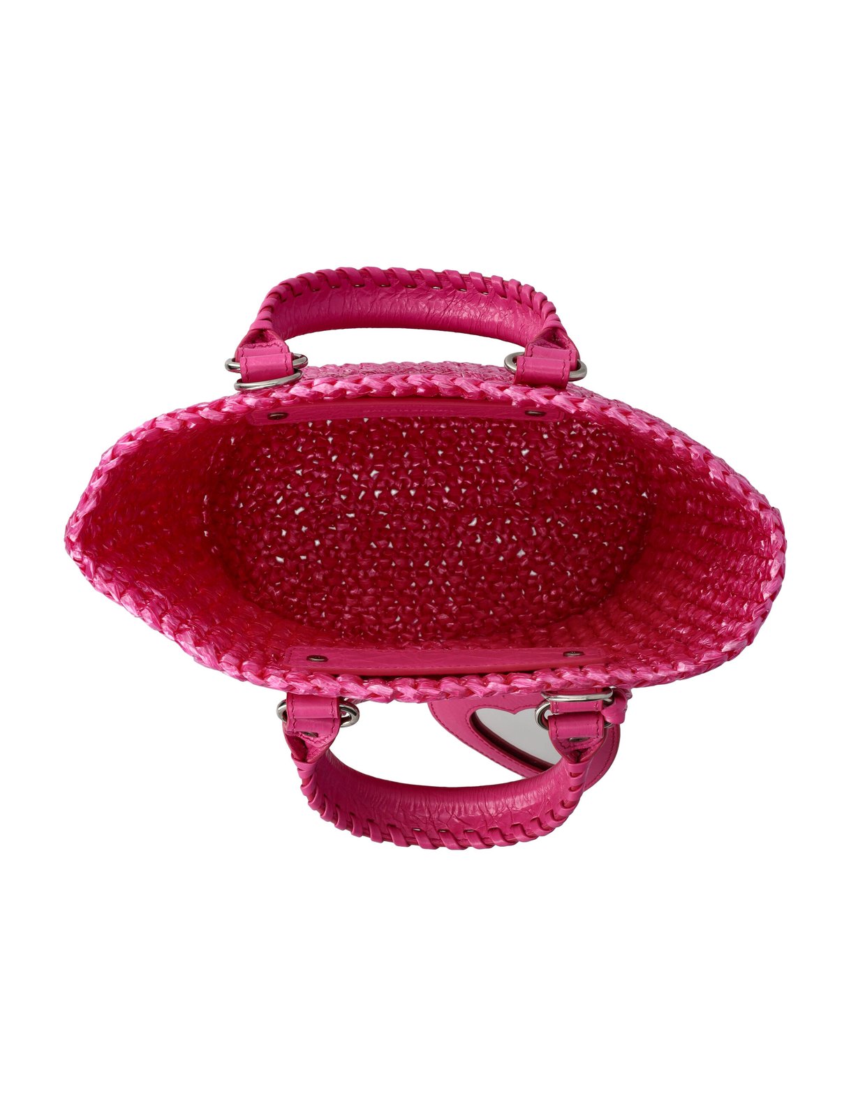 Ba1en*iaga Le Cagole Small Panier Tote Bag Pink For Women 11 Inches/ 28 Cm 7861872AA19