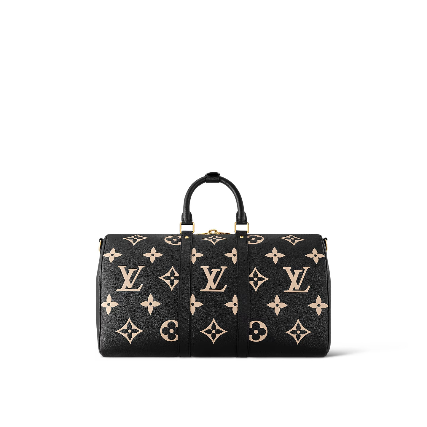 [True-to-ORIGINAL] L0vis Vvtt0n Keepall Bandoulière 45 Bag Black For Women 17,7in/45cm M46670
