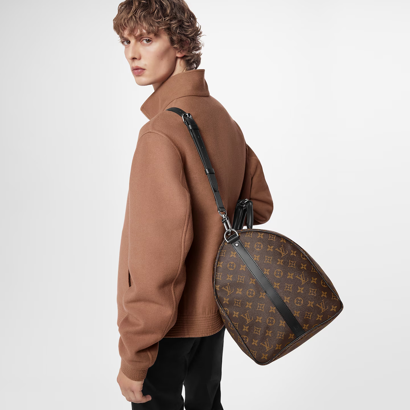 L0vis Vvtt0n Keepall Bandoulière 55 Bag Brown 21,7in/55cm M56714