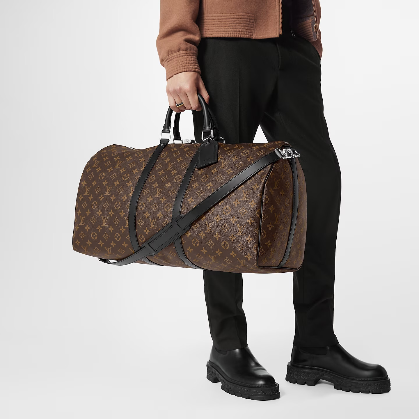 L0vis Vvtt0n Keepall Bandoulière 55 Bag Brown 21,7in/55cm M56714