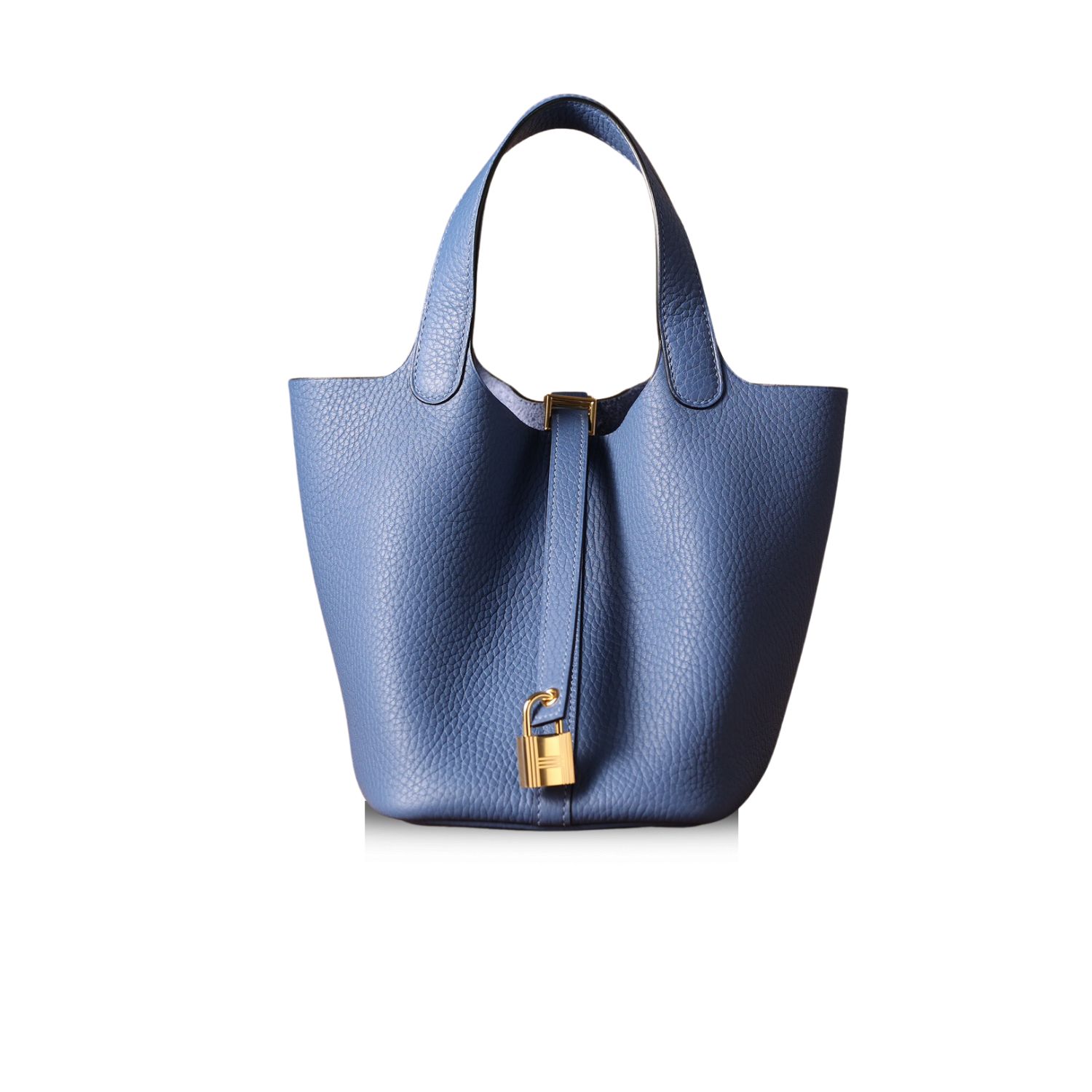 H**me5 Picotin Lock 18 Blue Bag For Women, Women’s Handbags 7.1in/18cm