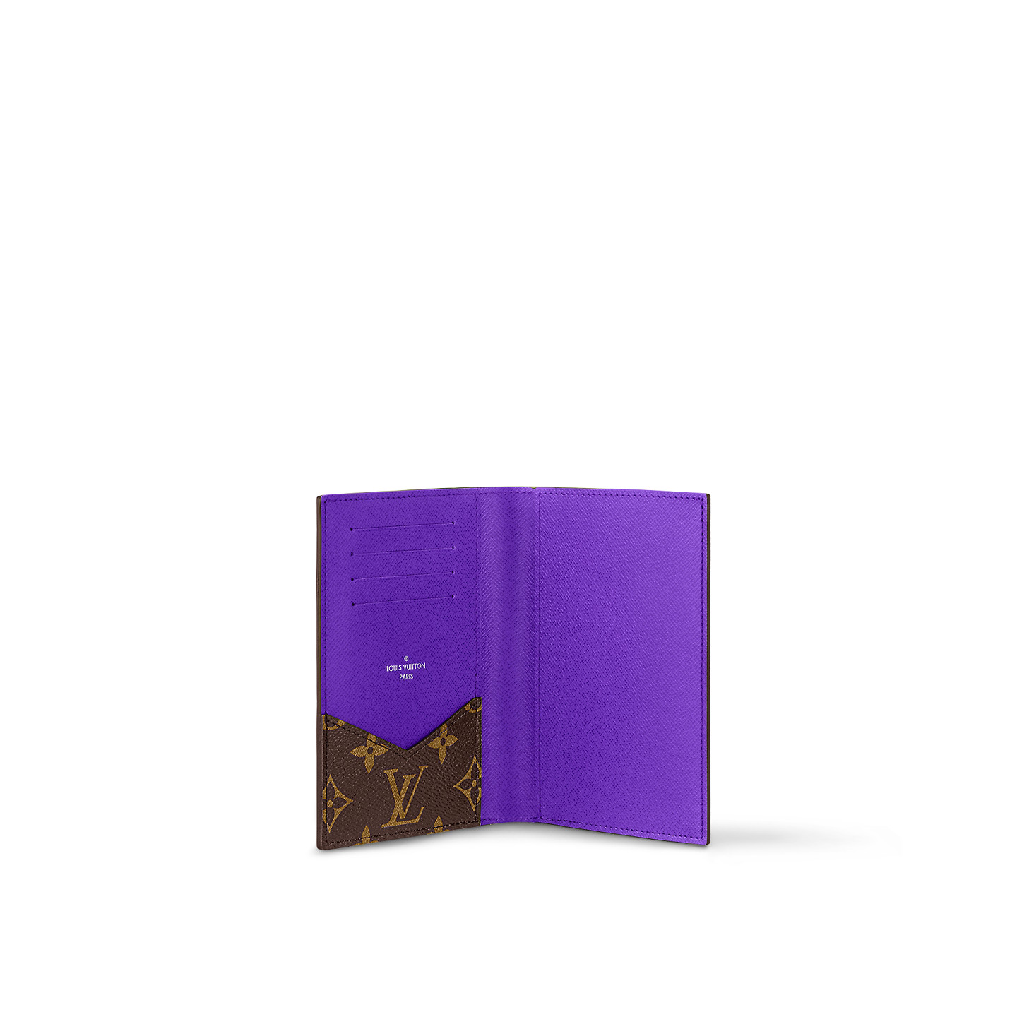 L0vis Vvtt0n Passport Cover Wallet Violet For Men 5.5in/14cm M28268