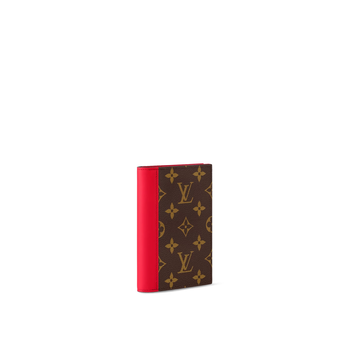 L0vis Vvtt0n Passport Cover Wallet Red For Men 5.5in/14cm M82862