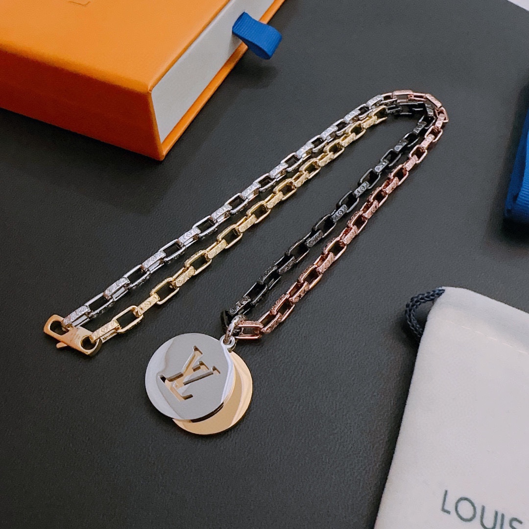 L0vis Vvtt0n Necklace Gold For Women