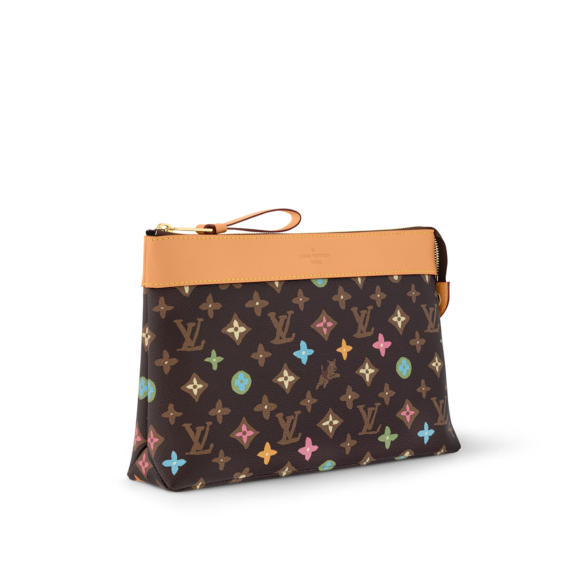 L0vis Vvtt0n Pochette Voyage Souple Brown For Women 7.3 Inches/ 18.5 Cm M83568