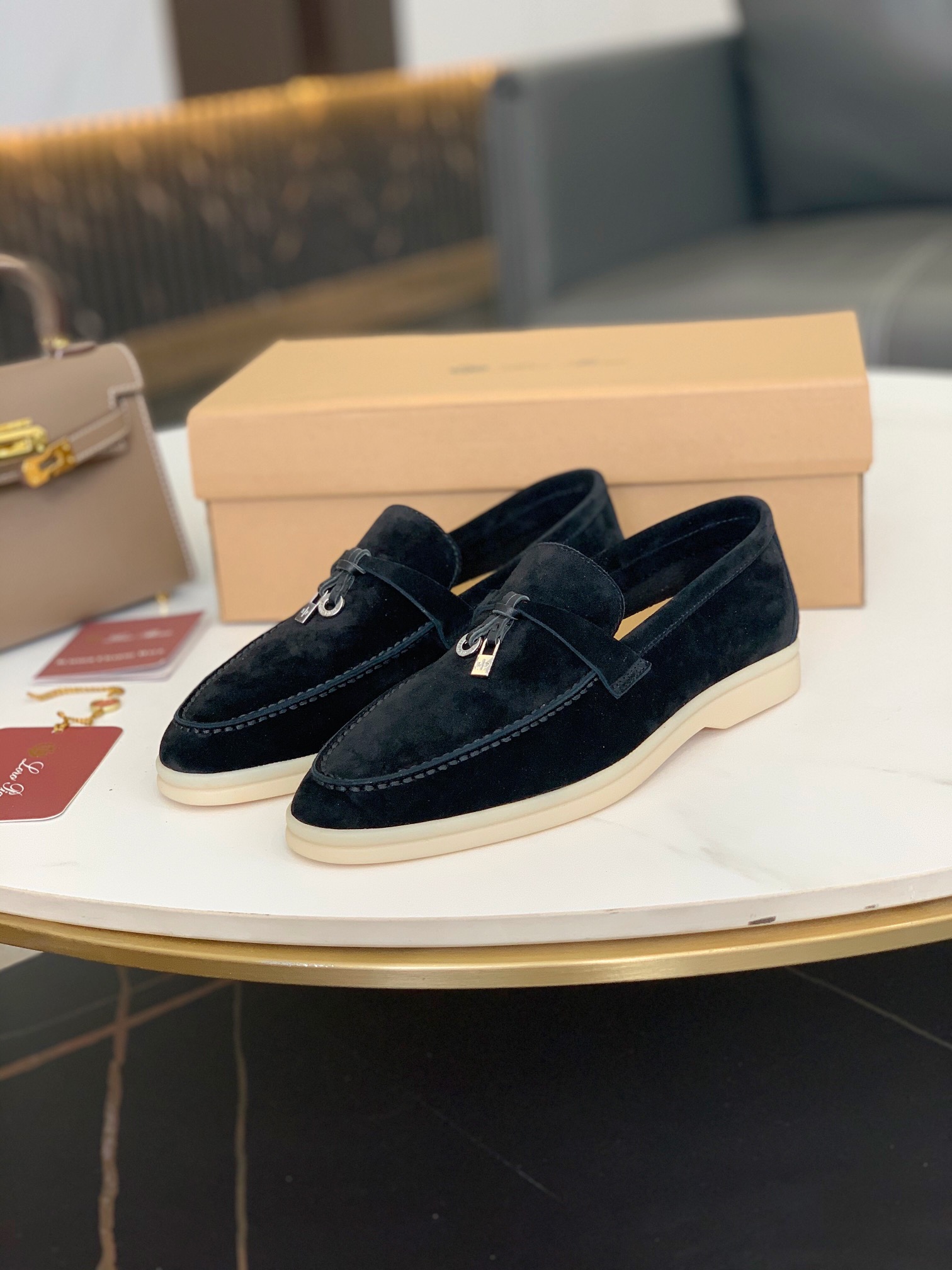 L0r0 P1ana Summer Charms Walk Loafers Argo Blue Melange For Women – FAE5444 W948