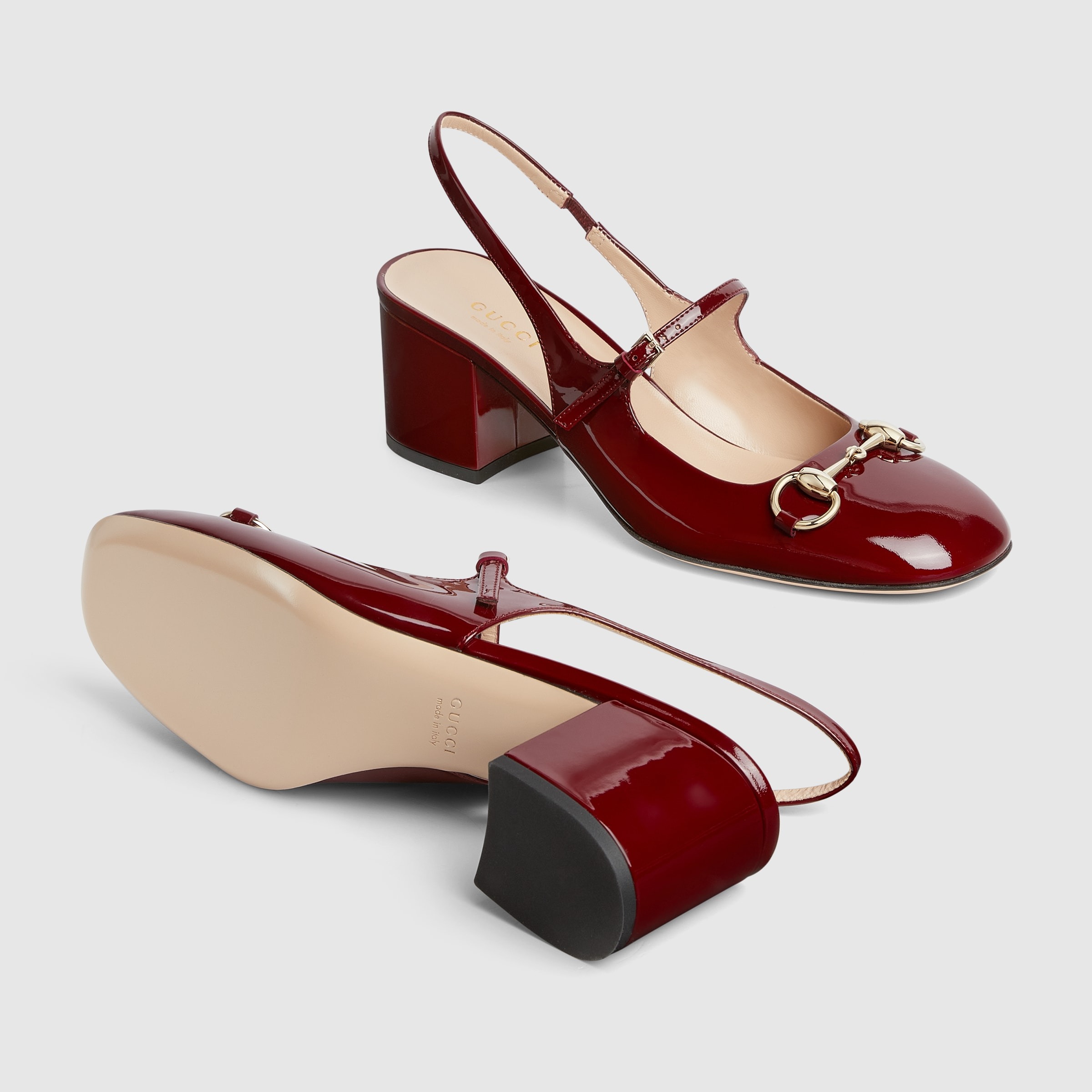 Gvc*1 Horsebit Pump Red For Women- 801893 BNC80 6207