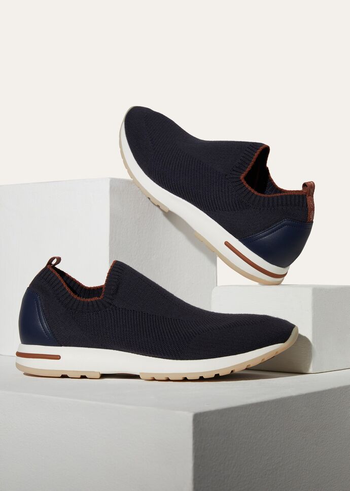 L0r0 P1ana 360 Lp Flexy Walk Sneaker Navy Blue For Men FAI4815