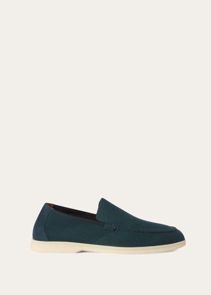L0r0 P1ana Summer Knitted Loafers Blue For Men FAE8127