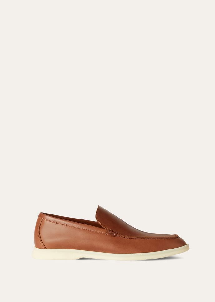 L0r0 P1ana Summer Walk Loafers Brown For Men FAM9405