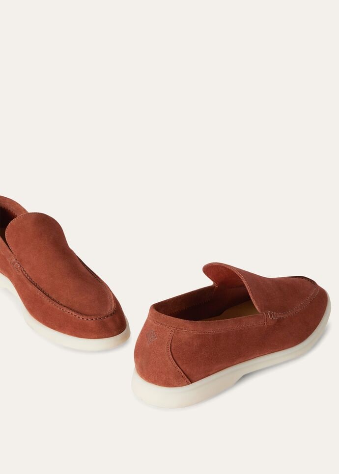 L0r0 P1ana Summer Walk Loafers Cinnamon Bark For Men FAI1392_P0A2