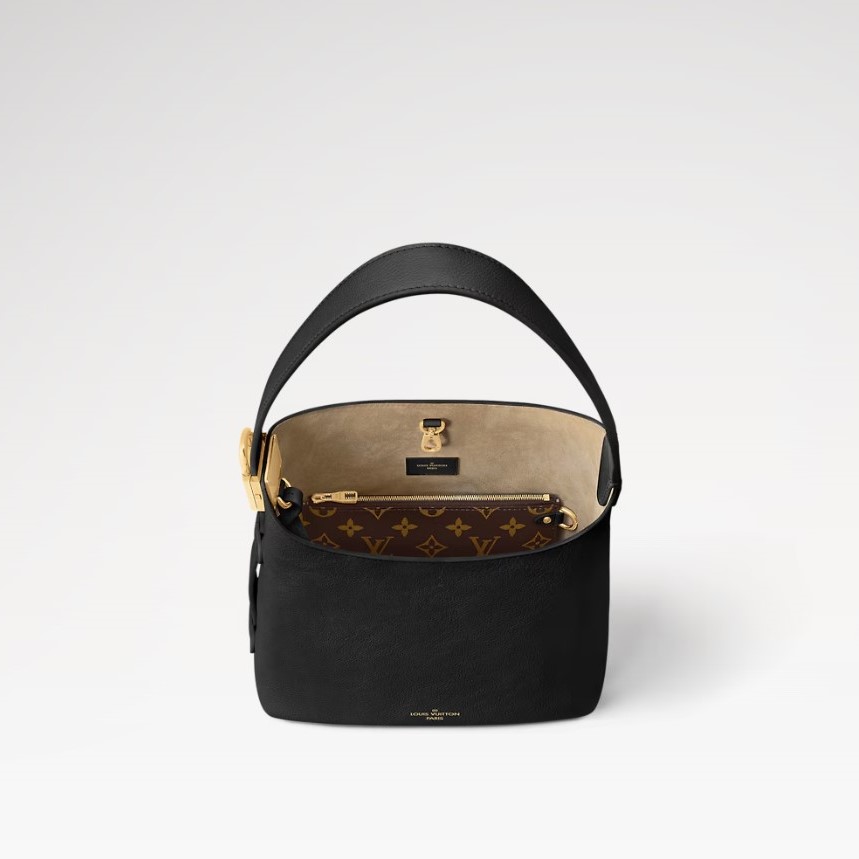 L0vis Vvtt0n Low Key Hobo PM Black For Women 11in/28cm M25352