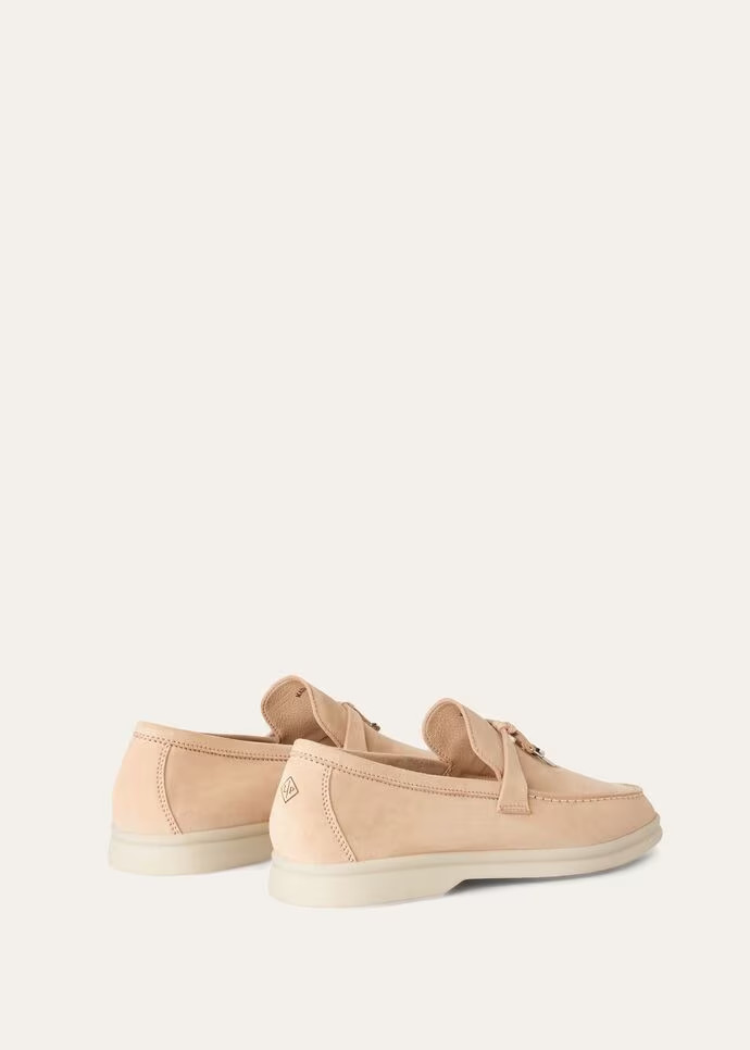 L0r0 P1ana Summer Charms Walk Loafers Pink Sand For Women – FAE5444 3873