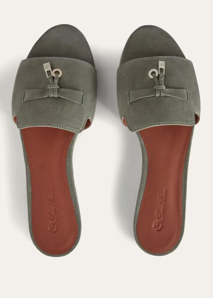 L0r0 P1ana Summer Charms Sandal Army Gray For Women – FAI5580 506Z