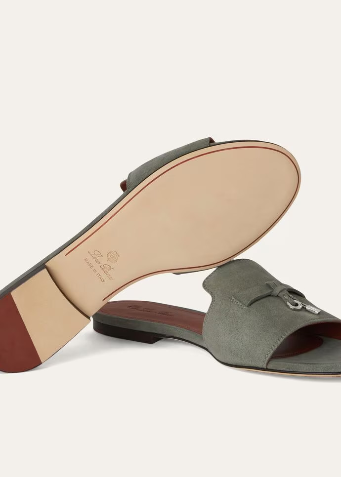 L0r0 P1ana Summer Charms Sandal Army Gray For Women – FAI5580 506Z