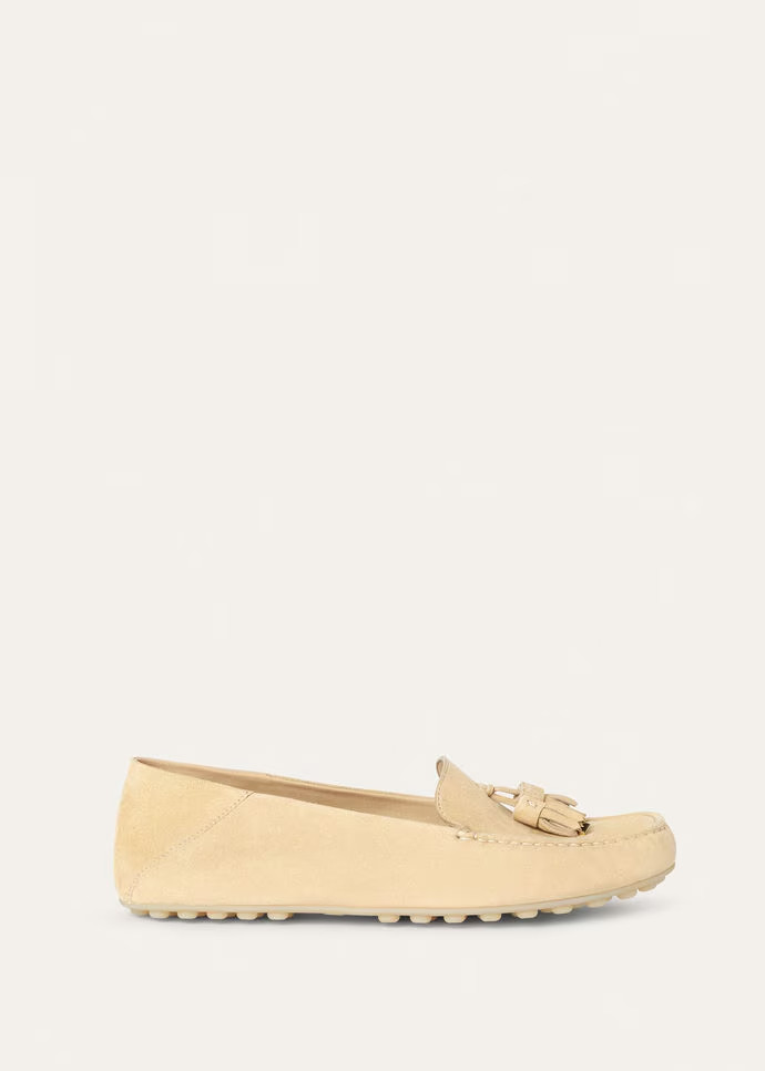L0r0 P1ana Dot Sole Walk Loafers Melonpan For Women – FAN0109 D0IV