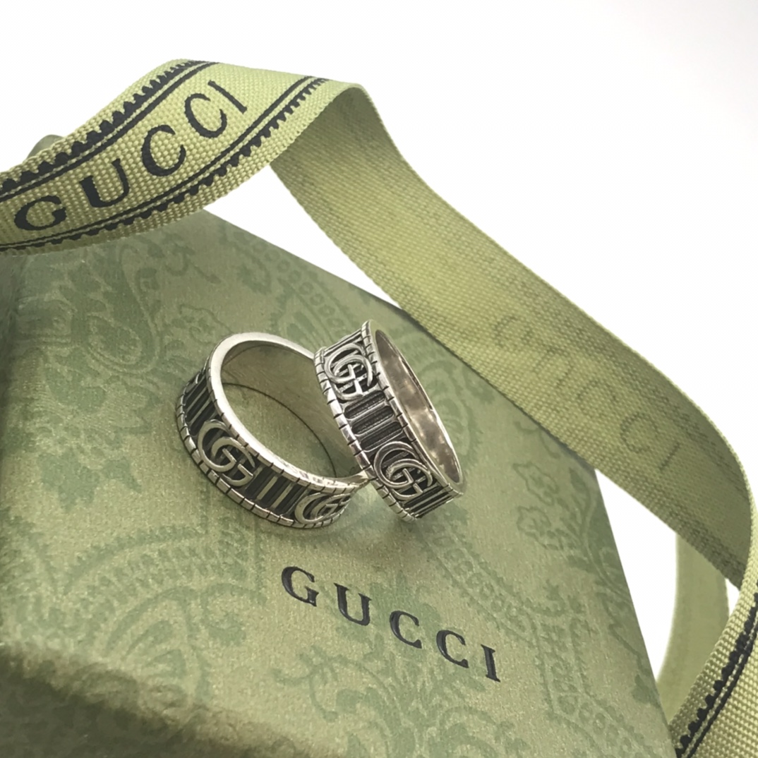 Gvc*1 Double G Ring Silver For Women