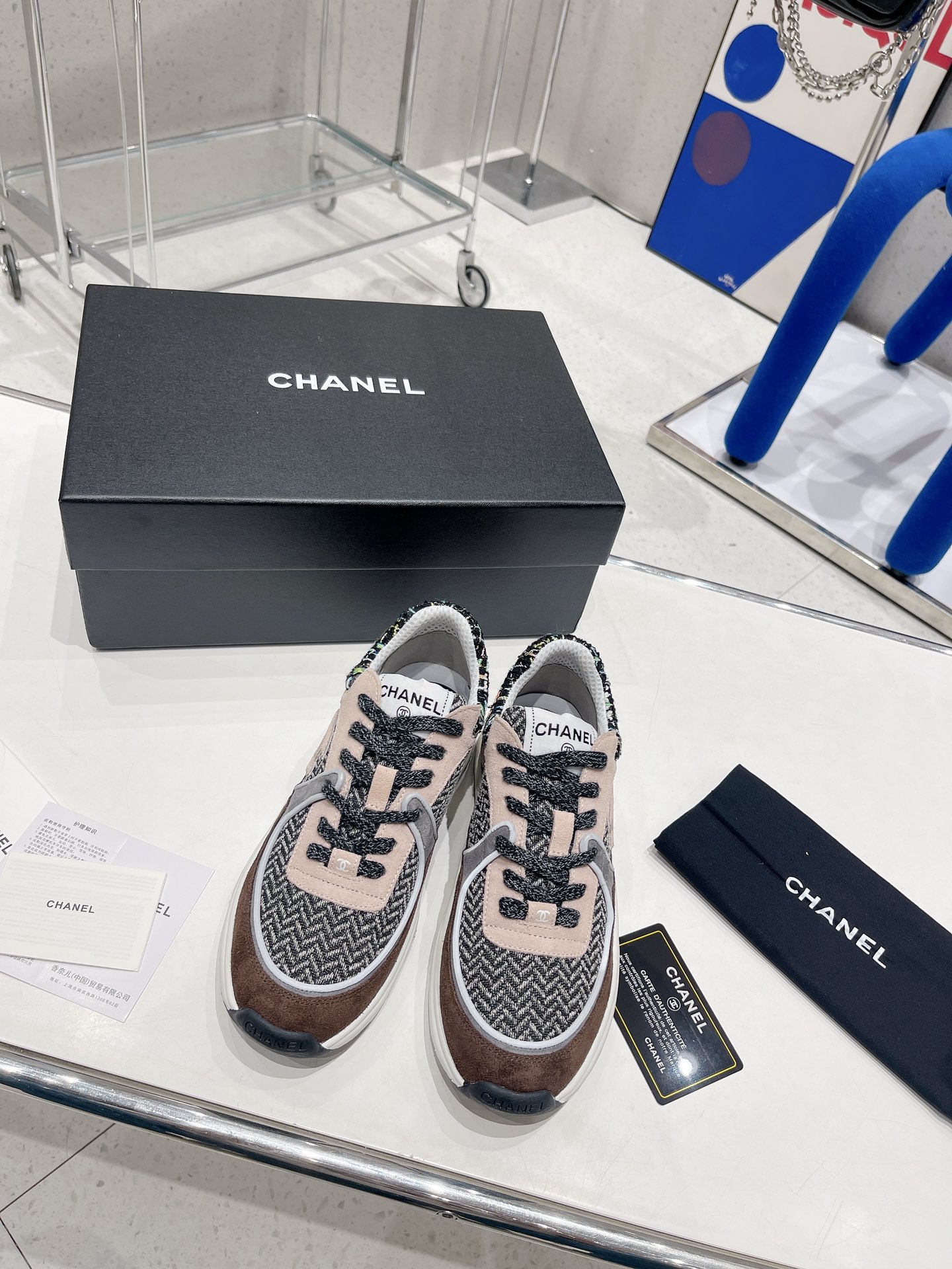 Ch**el Sneakers Grey For Women