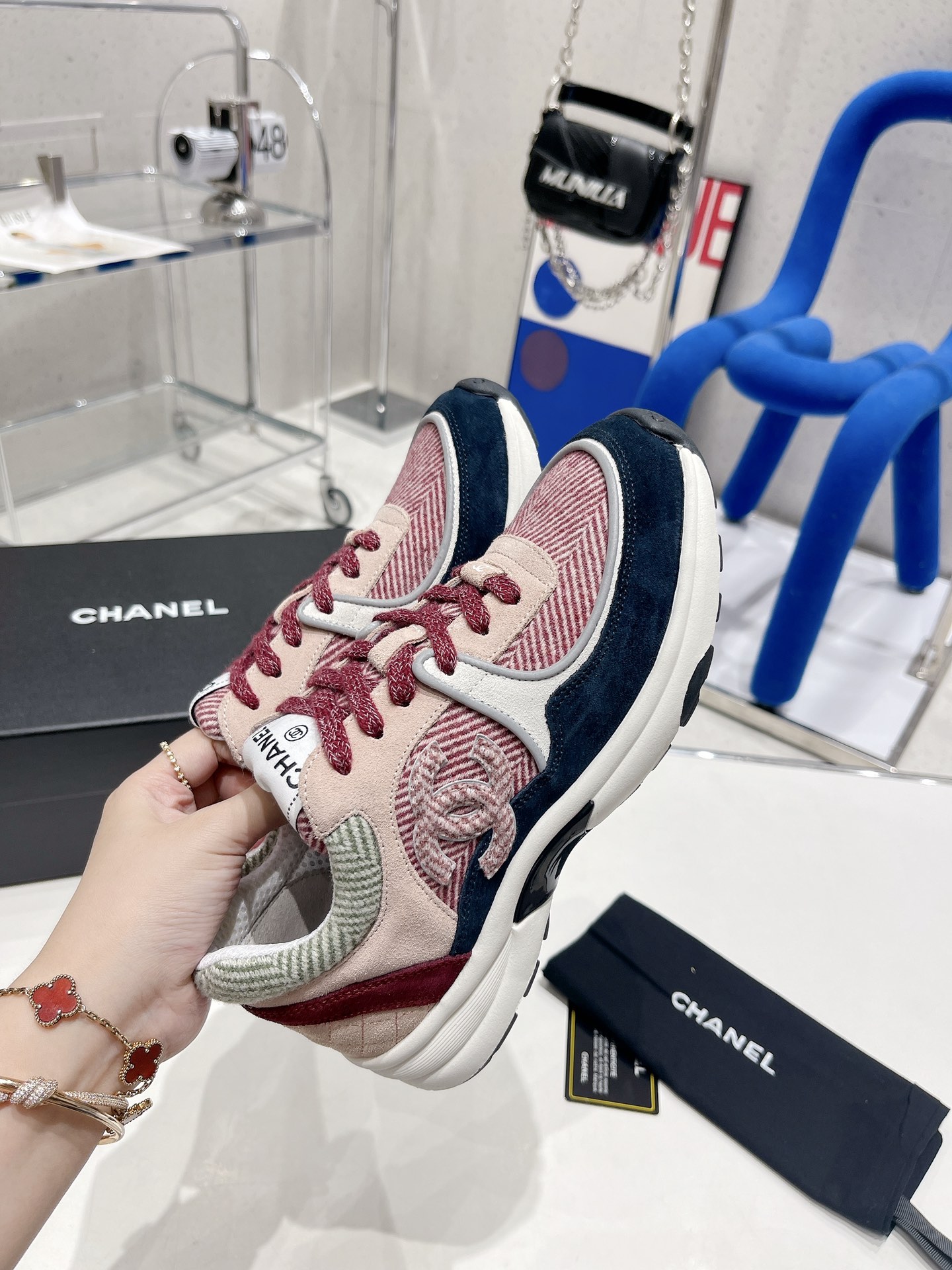 Ch**el Sneakers Grey For Women