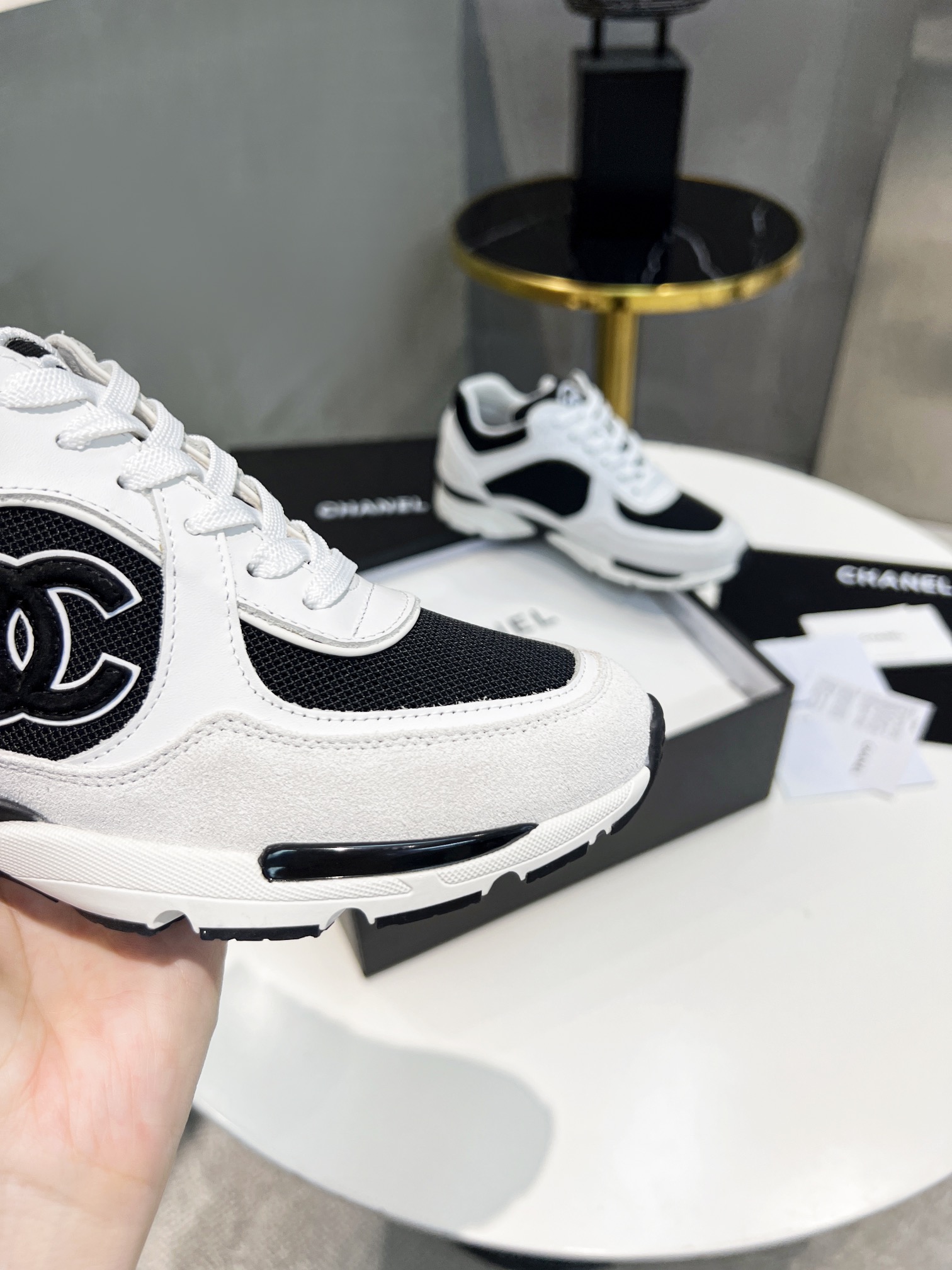 Ch**el Sneakers Black For Women