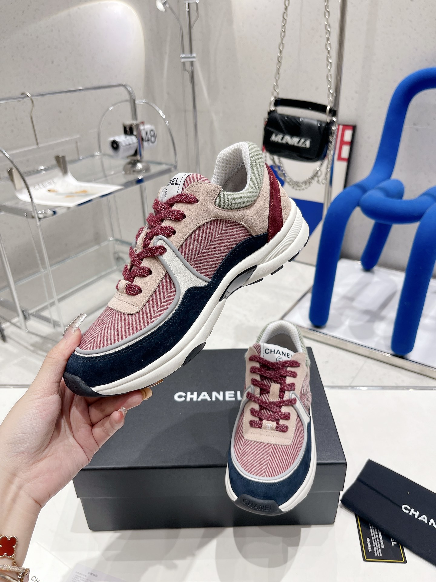 Ch**el Sneakers Grey For Women