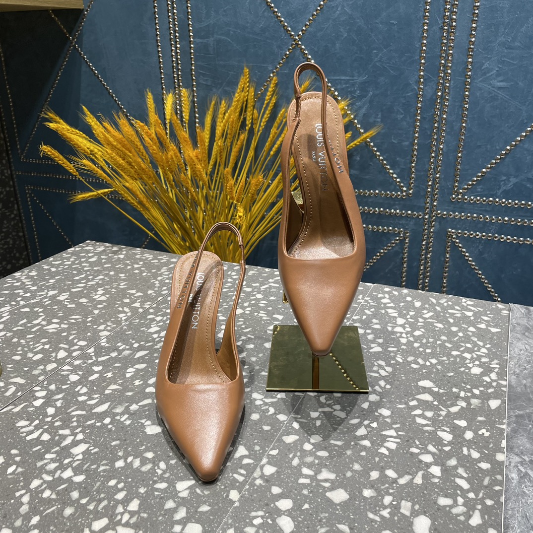 L0vis Vvtt0n Sparkle Slingback Pump Brown For Women