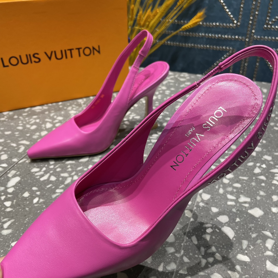 L0vis Vvtt0n Sparkle Slingback Pump Pink For Women