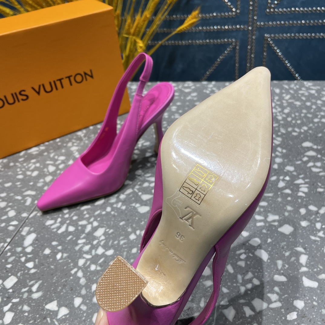 L0vis Vvtt0n Sparkle Slingback Pump Pink For Women