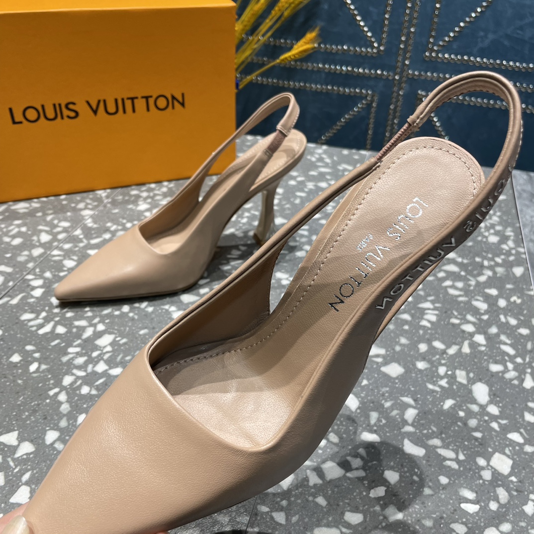 L0vis Vvtt0n Sparkle Slingback Pump Beige For Women 1AB1GQ