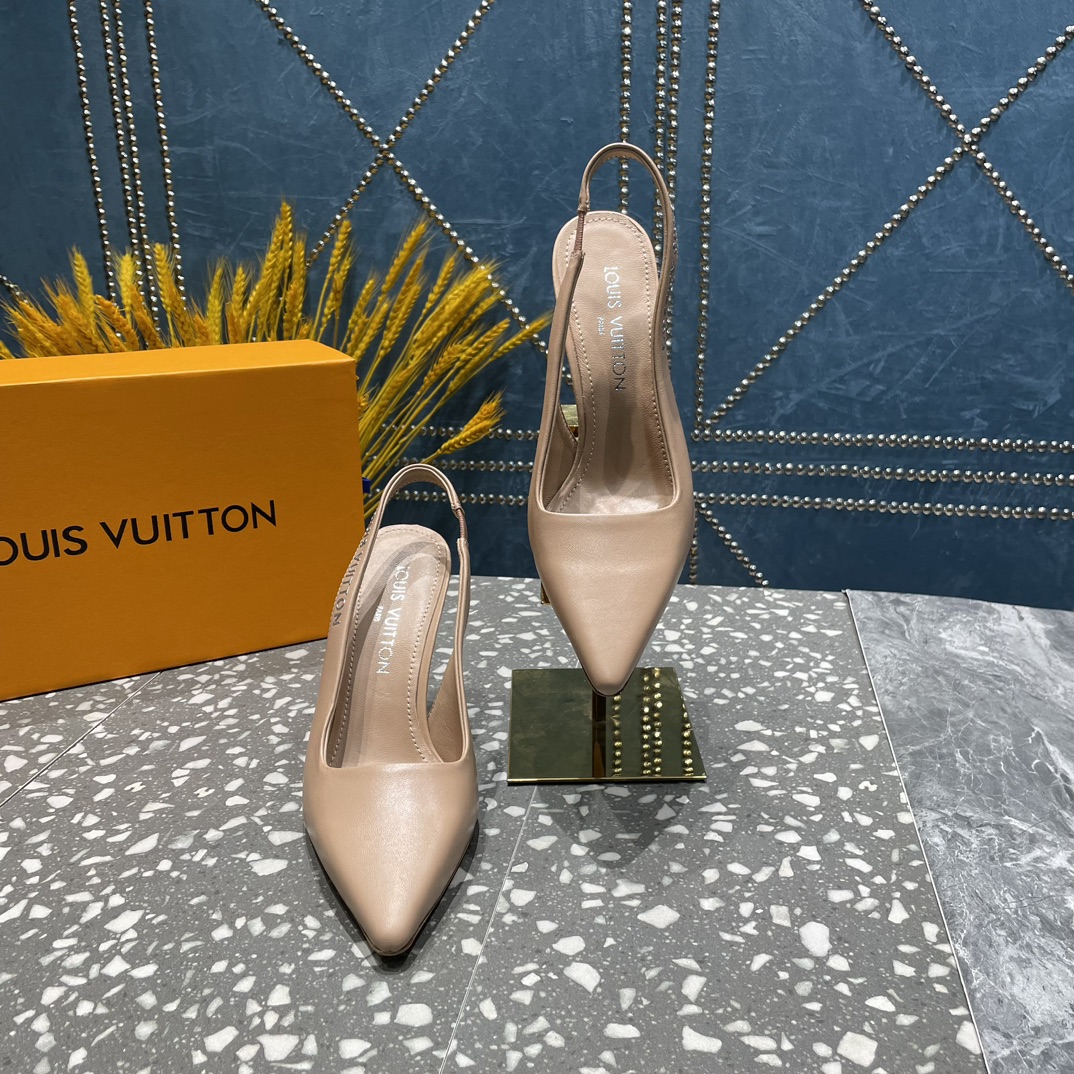 L0vis Vvtt0n Sparkle Slingback Pump Beige For Women 1AB1GQ