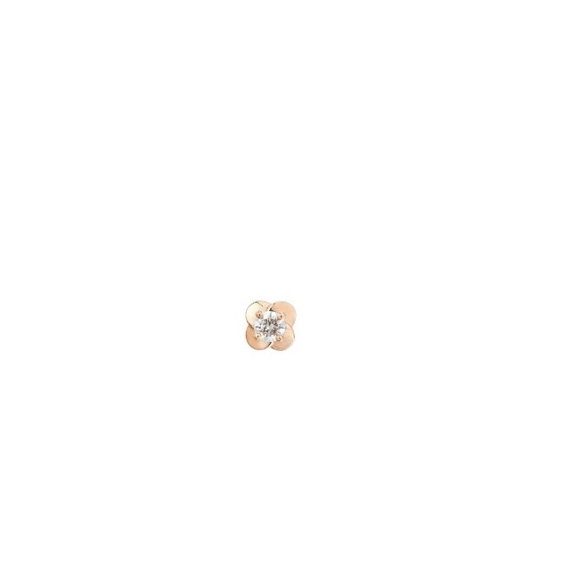 Ch**el Extrait De Camélia Single Earring Rose Gold For Women J12119