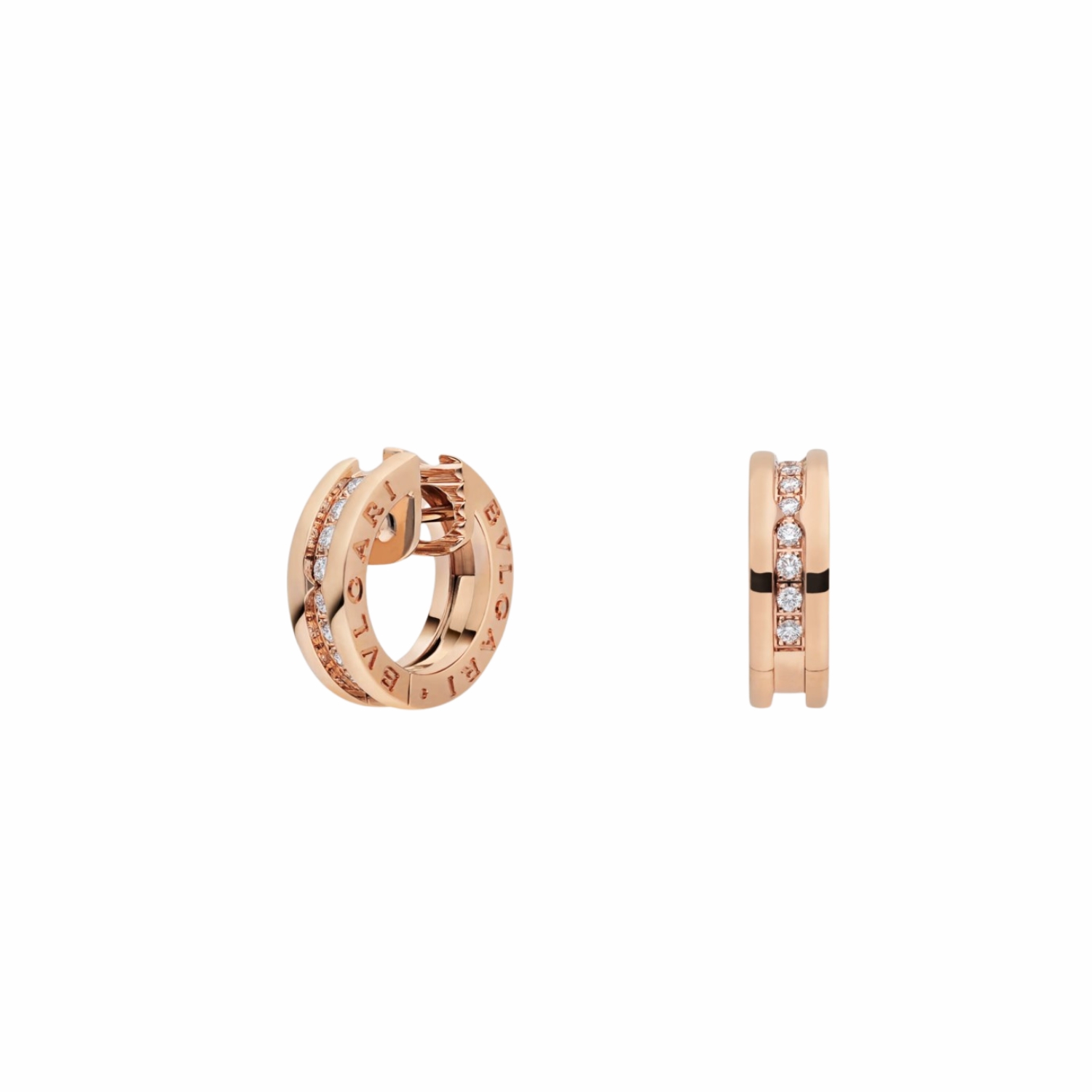 Bv1g*ai B.zero1 Earrings Rose Gold For Women 348036