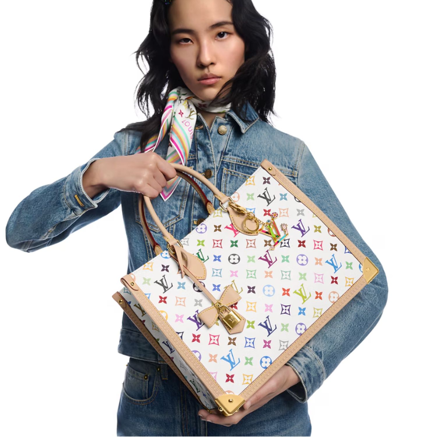 L0vis Vvtt0n LV x TM OnTheGo MM Multicolored Bag For Women 35cm/13.8in – M13079