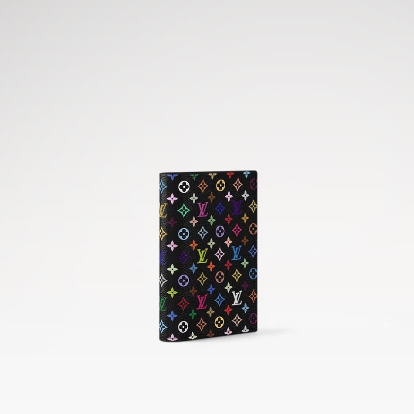 L0vis Vvtt0n LV x TM Passport Cover Multicolore Noir For Women 5.5in/14cm M13414