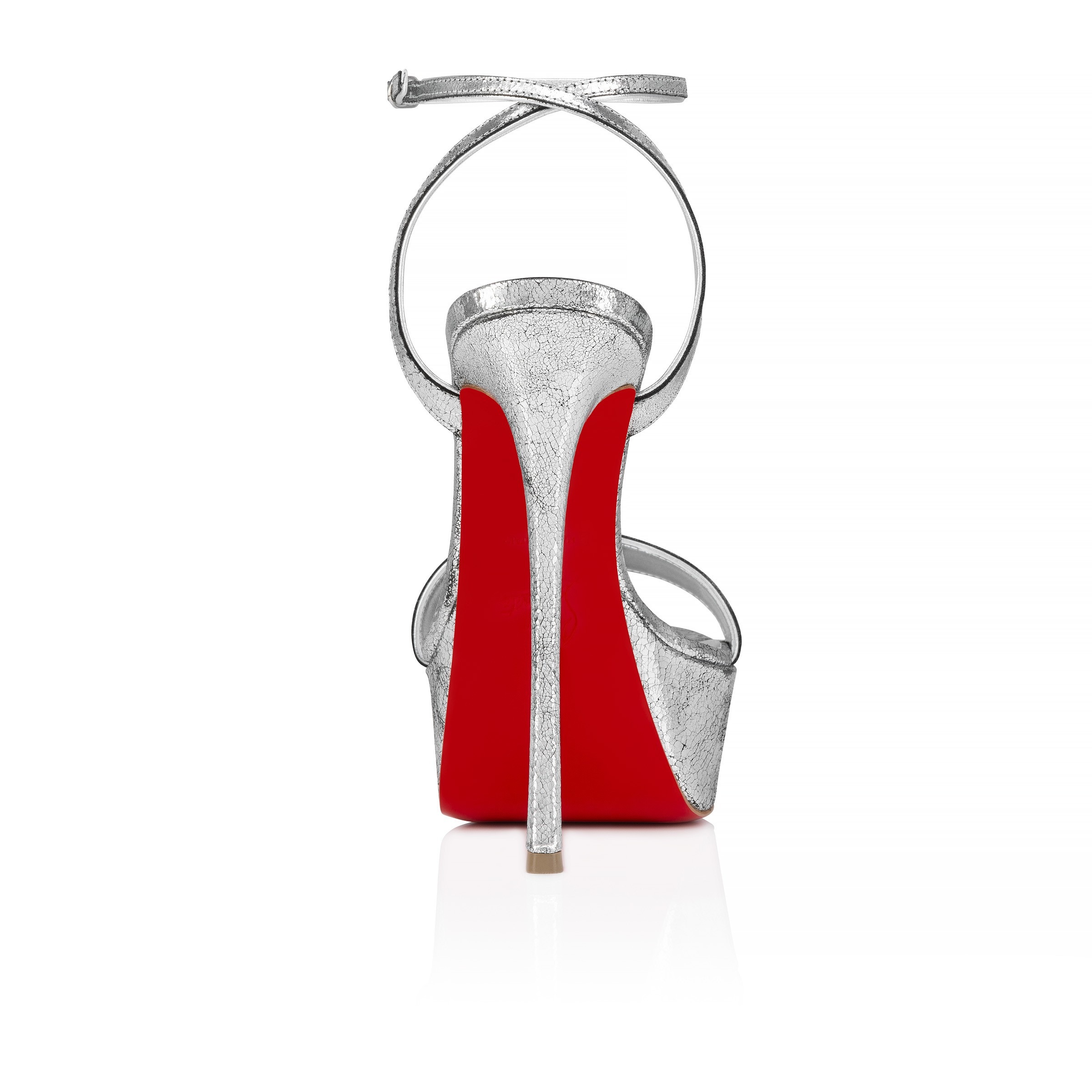 Chr1st1an Louboutin Loubi Queen Alta Silver For Women 150mm 1250489S211